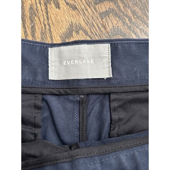 Everlane Mens Size 38 The Wide Leg Performance Chino Navy Blue NWT - Picture 7 of 9